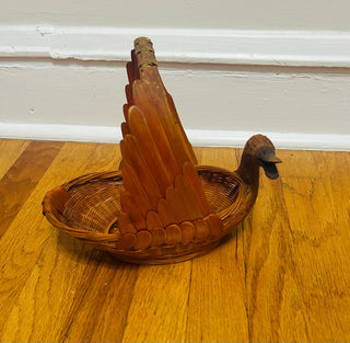 Wicker Swan Basket
