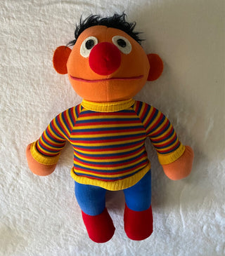 Vintage 1970’s Sesame Street plush Ernie doll FIRM