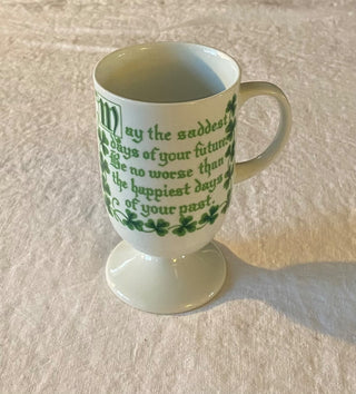 Vintage Japanese ceramic “saddest day” Irish coffee mug