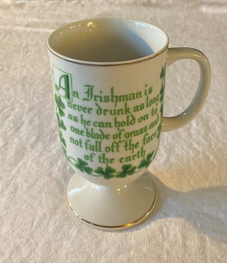 Vintage Japanese “blade of grass” Irish coffee mug