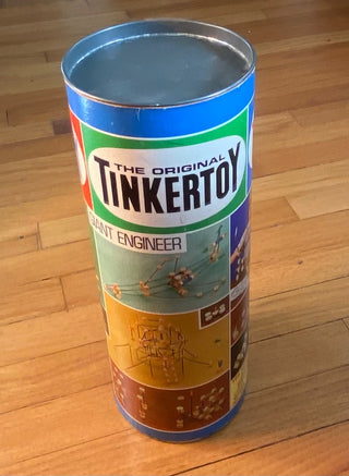 Vintage Tinker toys Giant Engineer set AS IS