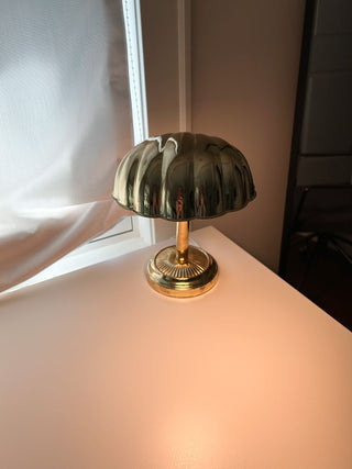 Brass Clam Shell Adjustable Desk Lamp
