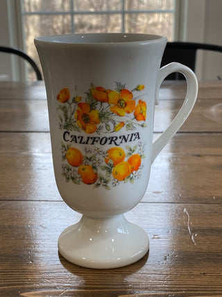 Vintage California Orange Poppy Mug