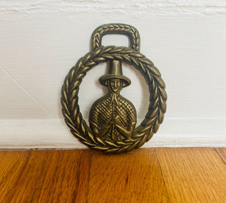 Vintage Brass Medallion "Jenny Jones"