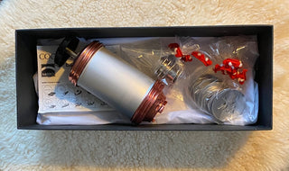 Vintage Mirro spitz cookie press set with 6 nozzles & 43 plates