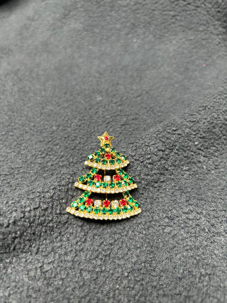 Czech Xmas Tree Brooch