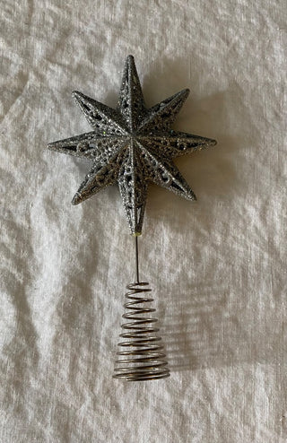 Vintage snowflake tree topper