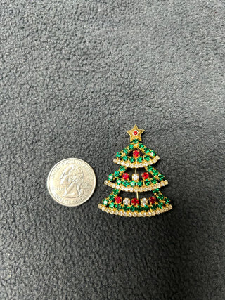 Czech Xmas Tree Brooch