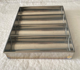 Vintage insulated metal bread baking pan from Spain
