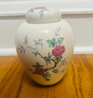 Vintage Floral Ginger Jar