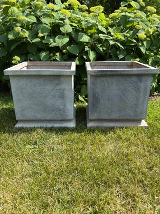 Pair of Zinc Planter Boxes (Heavy Gauge)