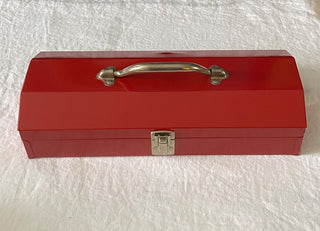 Vintage metal toolbox