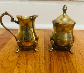 Vintage E.P.N.S. Sugar and Creamer Set Made in India