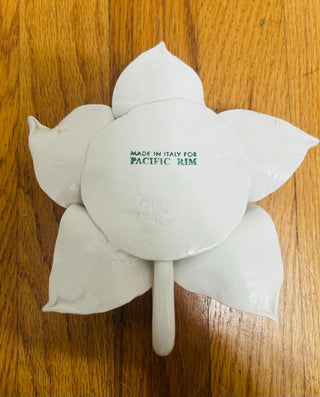 Vintage Flower Candle Holder, Made in Italy