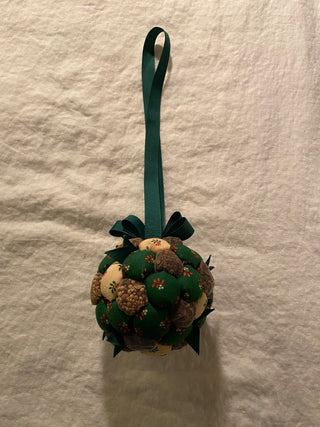 Vintage fabric & potpourri kissing ball