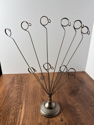 Silver Métal Wire Hoop Display Stand