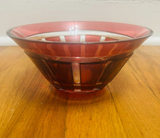 Red Crystal Bowl