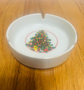 Vintage Christmas Ashtray