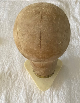 Vintage millinery canvas hat stand AS IS
