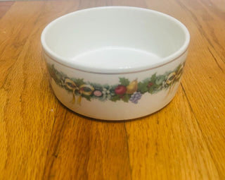 Vintage Mikasa "Christmas Bouquet" Candy Dish
