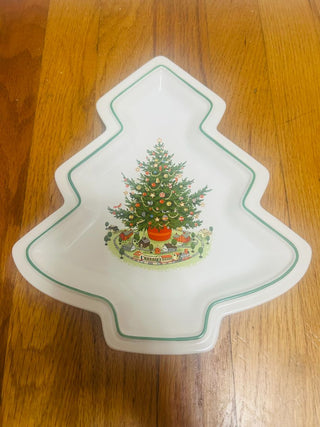 Vintage Pfaltzgraff Heritage Christmas Tree Serving Plate