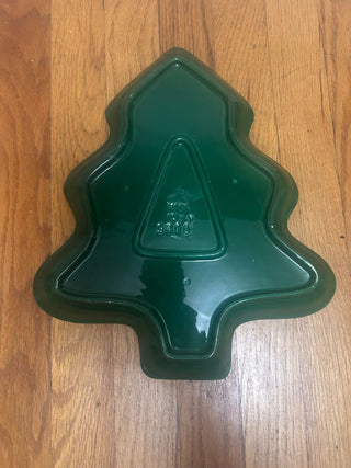 Italian Ceramic Christmas Tree Large Green Dish