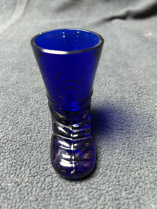 Blue glass boot