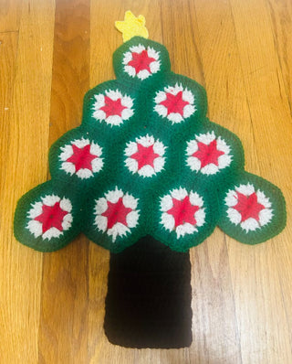 Vintage Knitted Christmas Tree