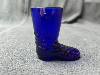 Blue glass boot