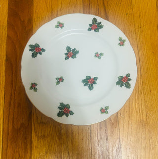 Vintage Lefton Holly Plate