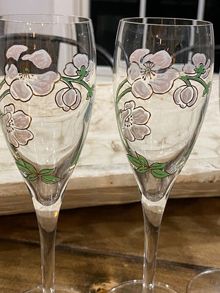 6pc Perrier Jouet Champagne Flutes
