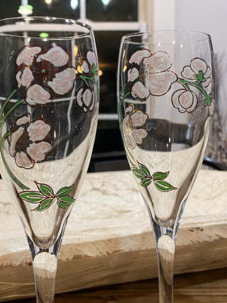 6pc Perrier Jouet Champagne Flutes