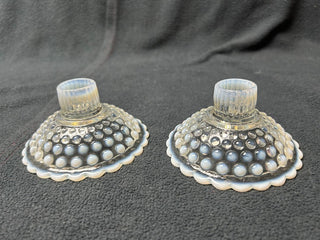 Fenton Hobnail Candle Holders