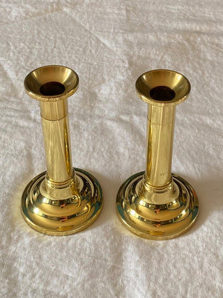 Vintage Baldwin brass candlesticks (set of 2)