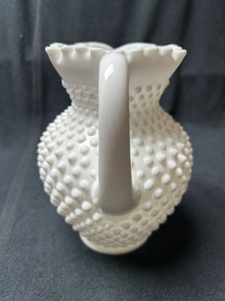 Fenton white juice pitcher