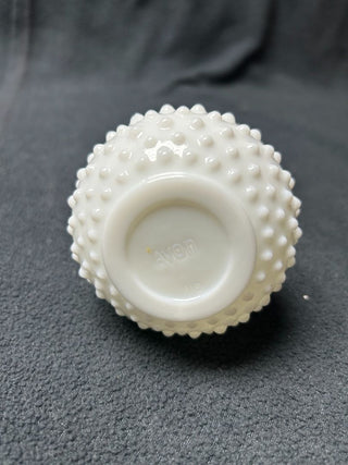 Avon milk glass-hobnail design