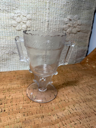 Vintage Pressed Glass Celery Vase