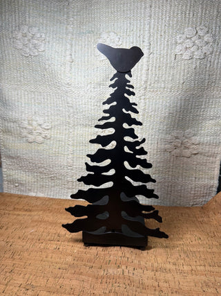 Large Metal Cabin Decor Pillar Holder