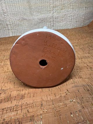 Hand Crafted Pottery Folk Art Santa