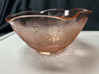 Ruffled Pink Serving Bowl