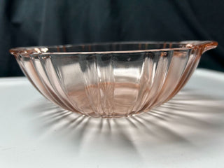 Pink handled line-design bowl-med.