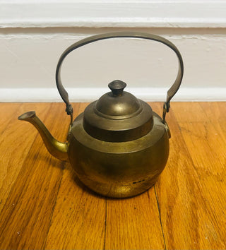Vintage Solid Brass Teapot