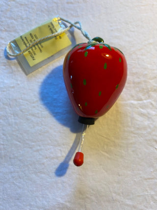 Vintage hand blown glass hummingbird feeder