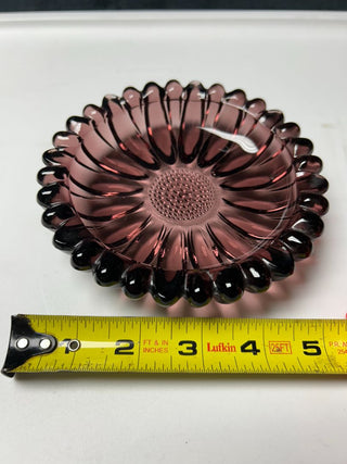 Large purple sunflower ashtray