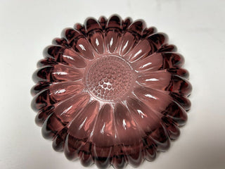 Large purple sunflower ashtray