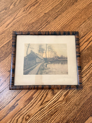 Signed Marcel Augis Landscape Etching