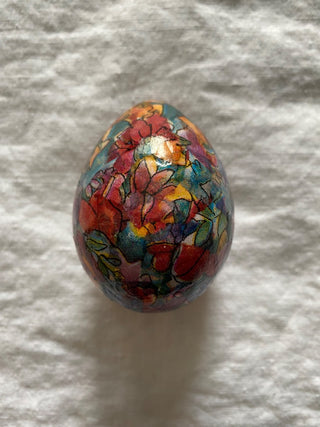 Vintage decoupage egg