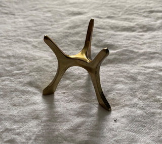 Vintage brass display stand