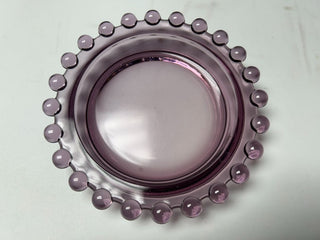 Round Hobnail Purple Dish