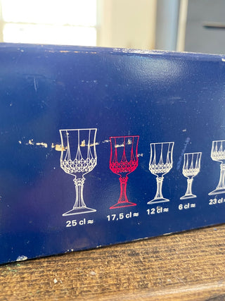 Cristal D'Arques 6pc Longchamps 17,5cl (w/original box)